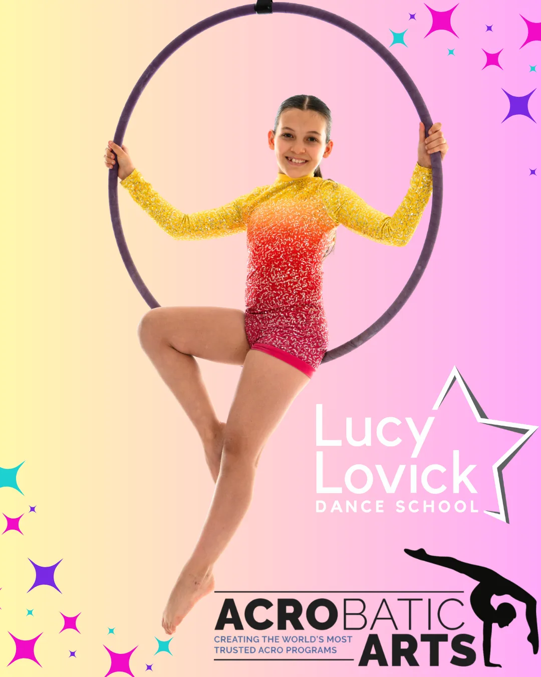 Aerial hoop classes at Lucy Lovick Dance Studio with Acrobatic Arts