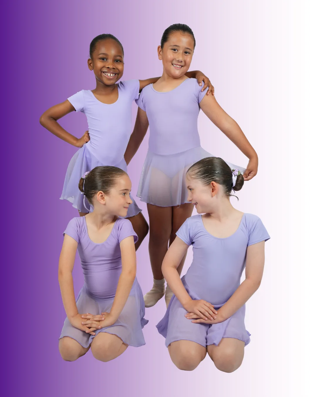 Four Galaxy Stars friends smiling together
